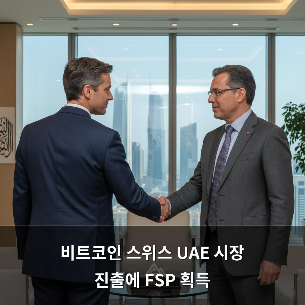 비트코인 스위스 UAE 시장 진출에 FSP 획득