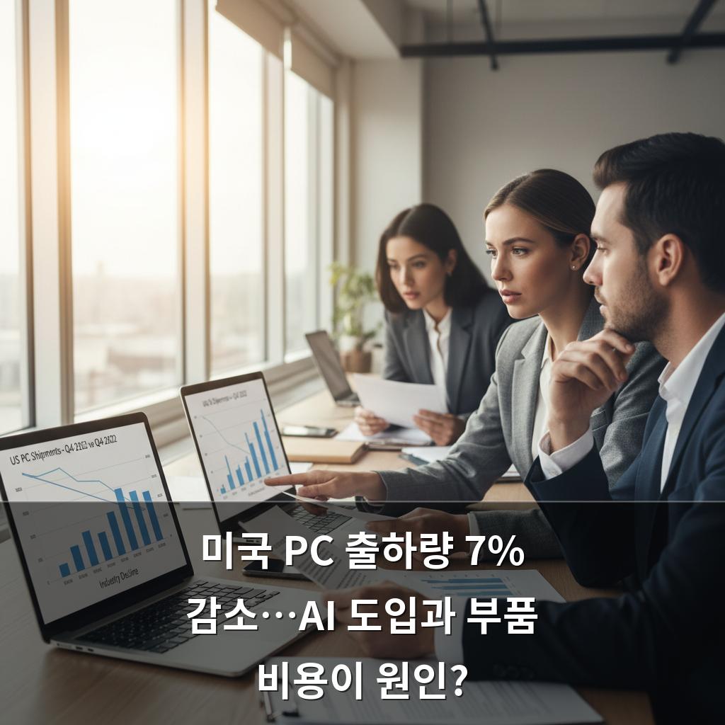 미국 PC 출하량 7% 감소…AI 도입과 부품 비용이 원인?