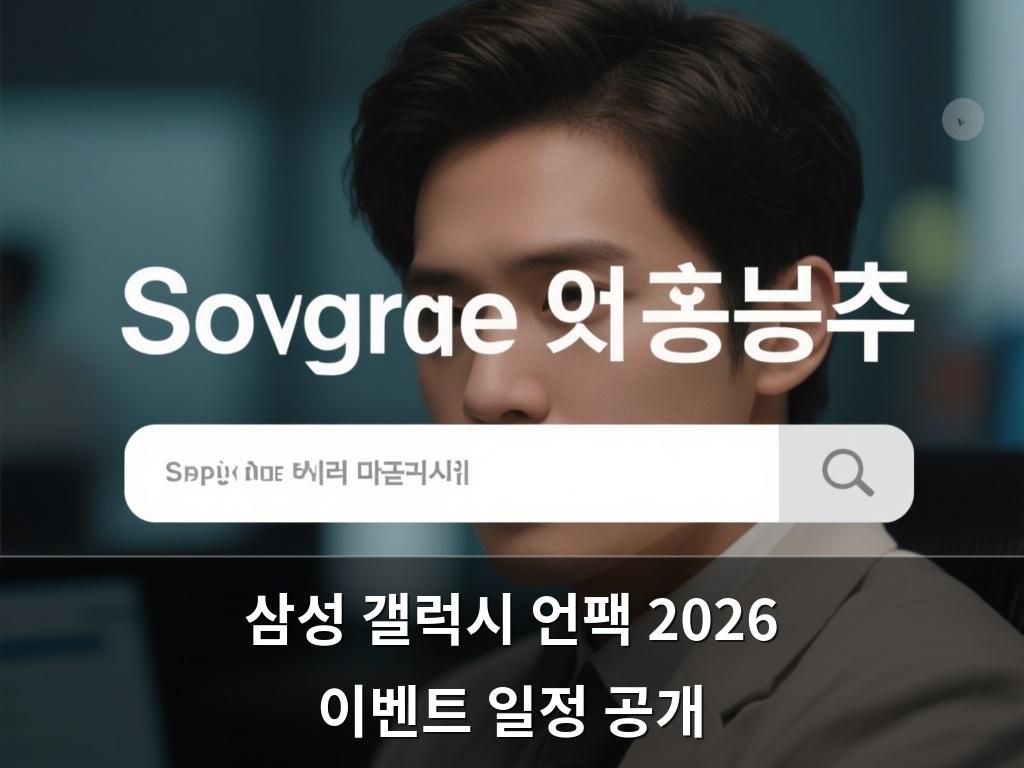 삼성 갤럭시 언팩 2026 이벤트 일정 공개