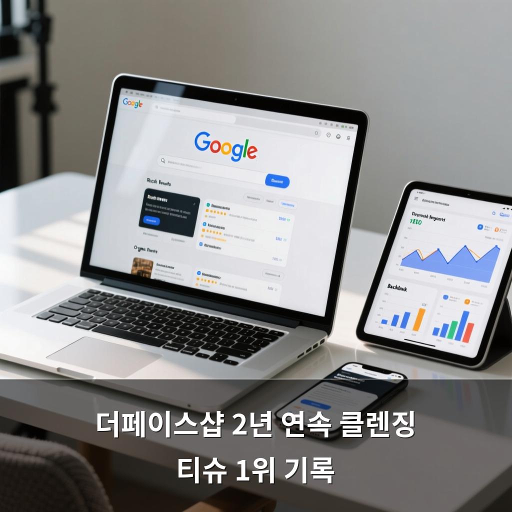 더페이스샵 2년 연속 클렌징 티슈 1위 기록