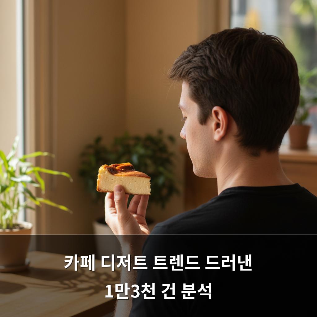 카페 디저트 트렌드 드러낸 1만3천 건 분석