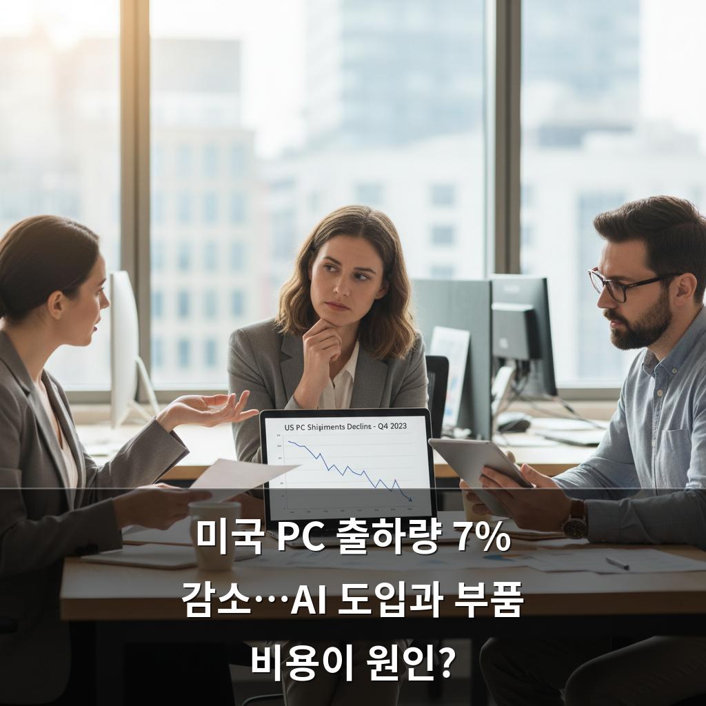 미국 PC 출하량 7% 감소…AI 도입과 부품 비용이 원인?