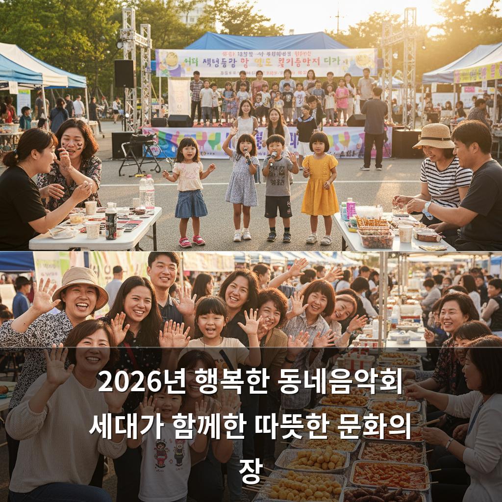 2026년 행복한 동네음악회 세대가 함께한 따뜻한 문화의 장