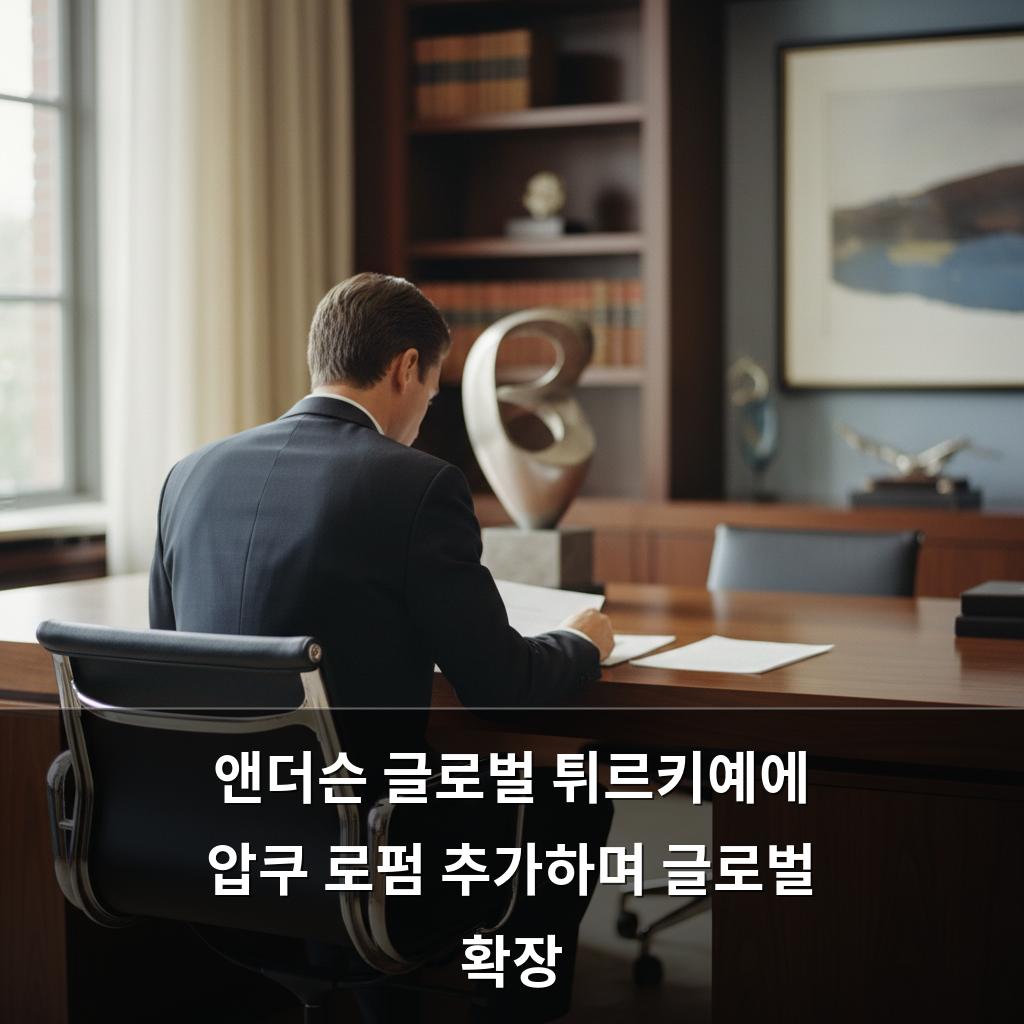 앤더슨 글로벌 튀르키예에 압쿠 로펌 추가하며 글로벌 확장