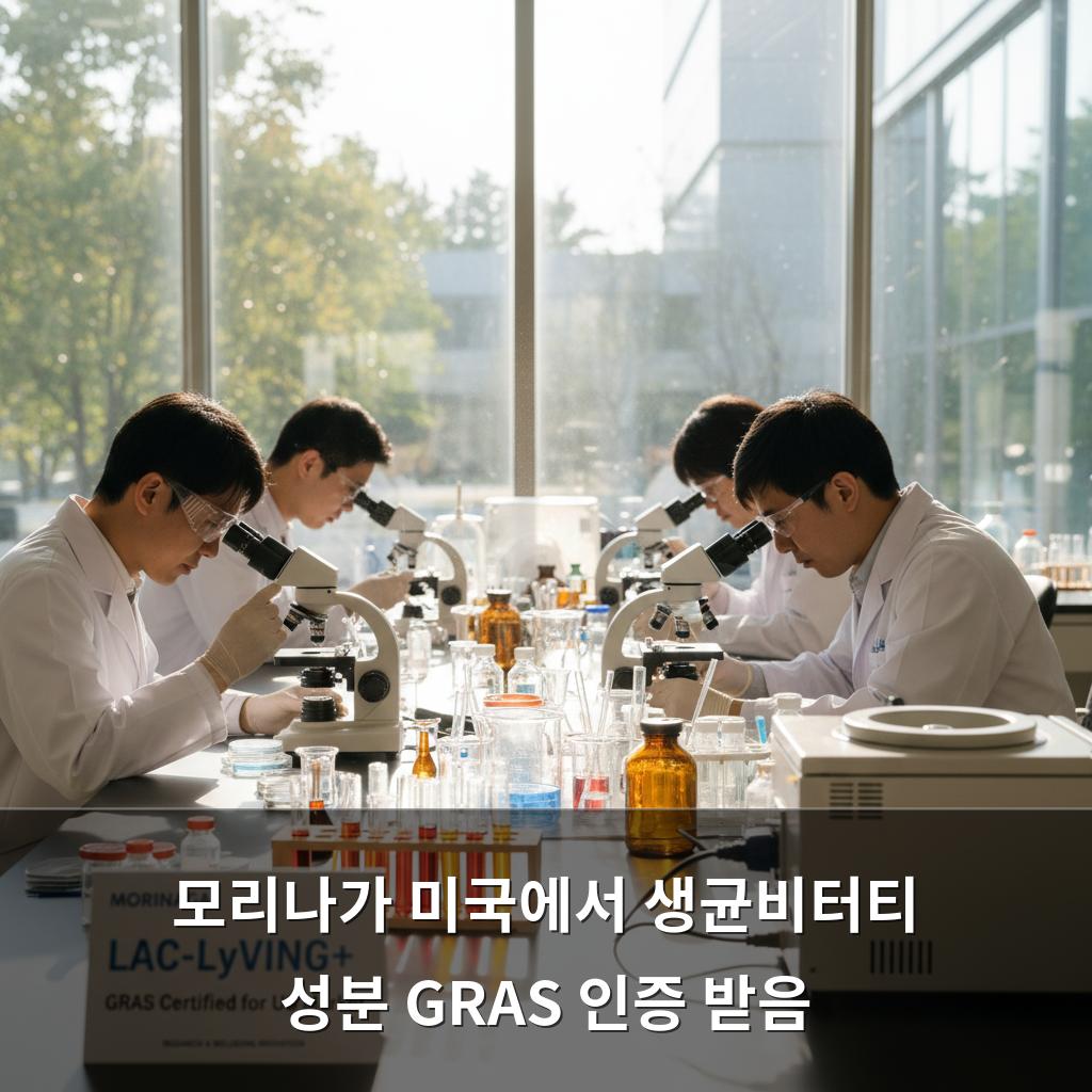 모리나가 미국에서 생균비터티 성분 GRAS 인증 받음