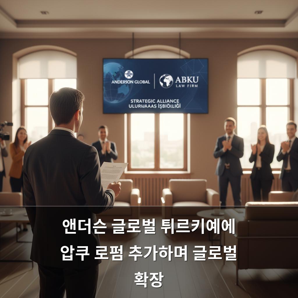 앤더슨 글로벌 튀르키예에 압쿠 로펌 추가하며 글로벌 확장