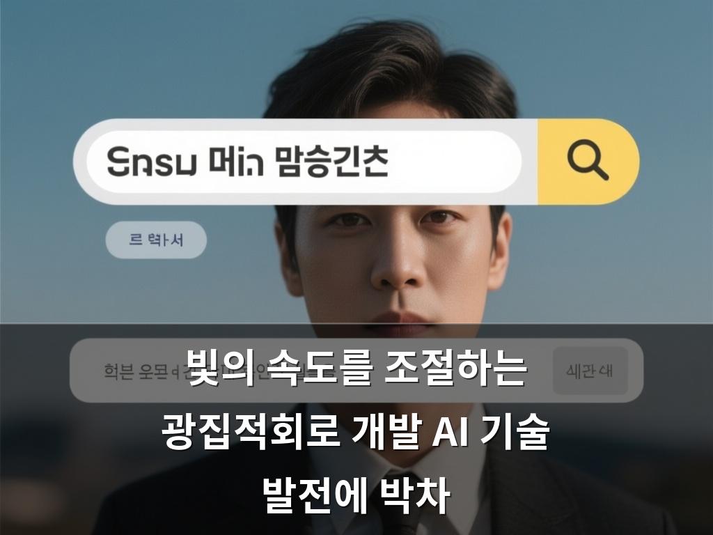 빛의 속도를 조절하는 광집적회로 개발 AI 기술 발전에 박차