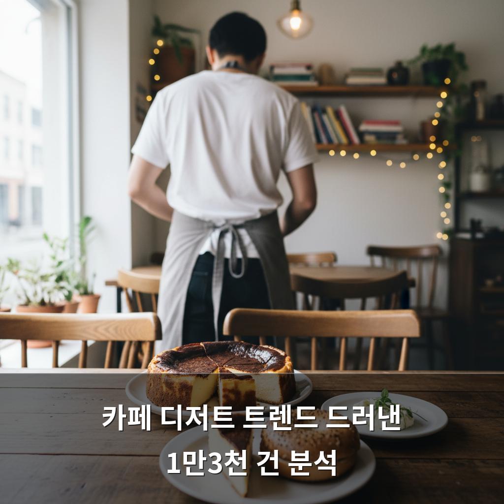 카페 디저트 트렌드 드러낸 1만3천 건 분석