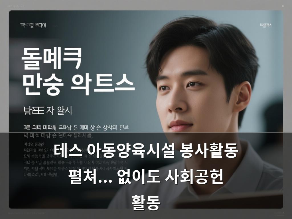 테스 아동양육시설 봉사활동 펼쳐...없이도 사회공헌 활동