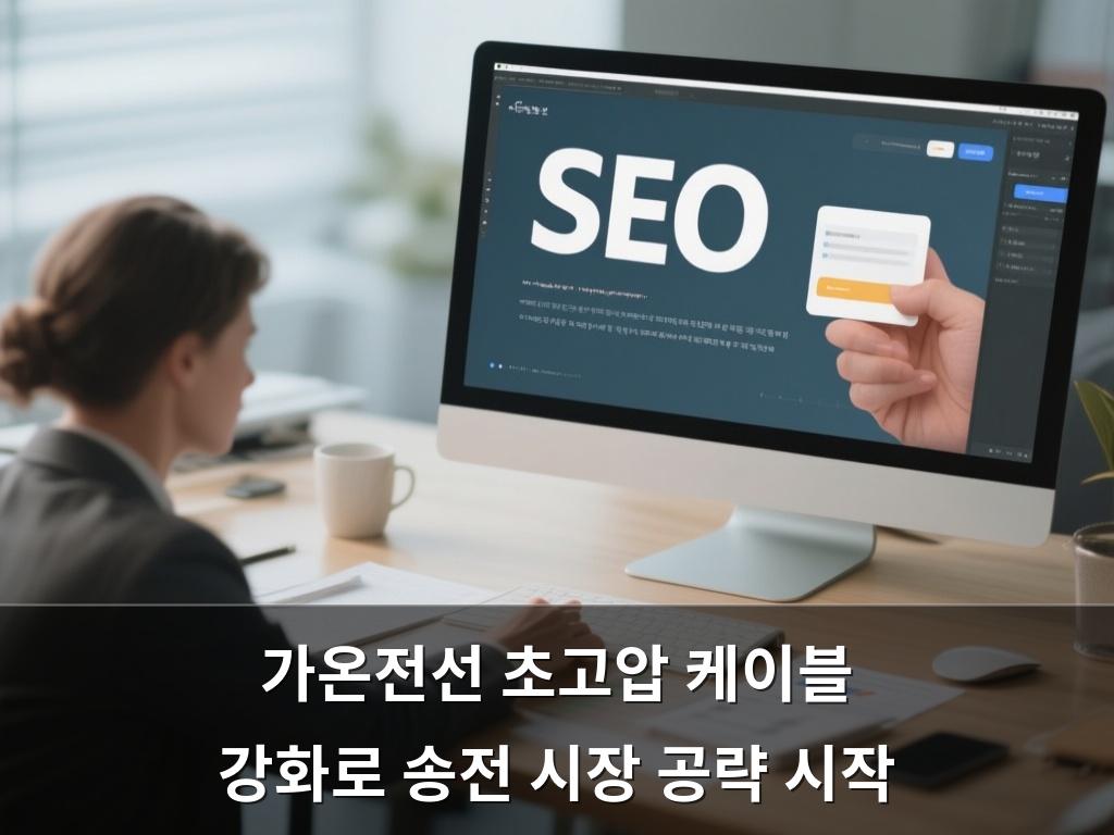 가온전선 초고압 케이블 강화로 송전 시장 공략 시작