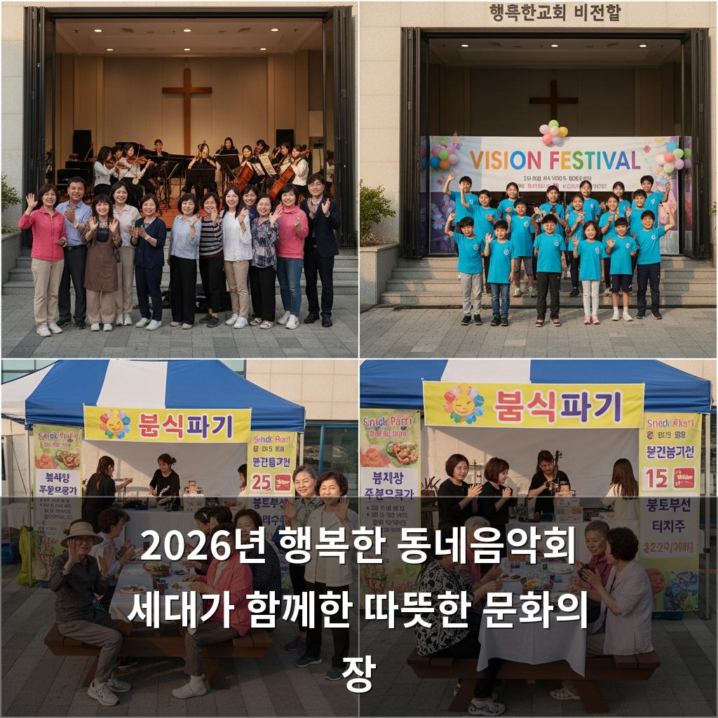 2026년 행복한 동네음악회 세대가 함께한 따뜻한 문화의 장