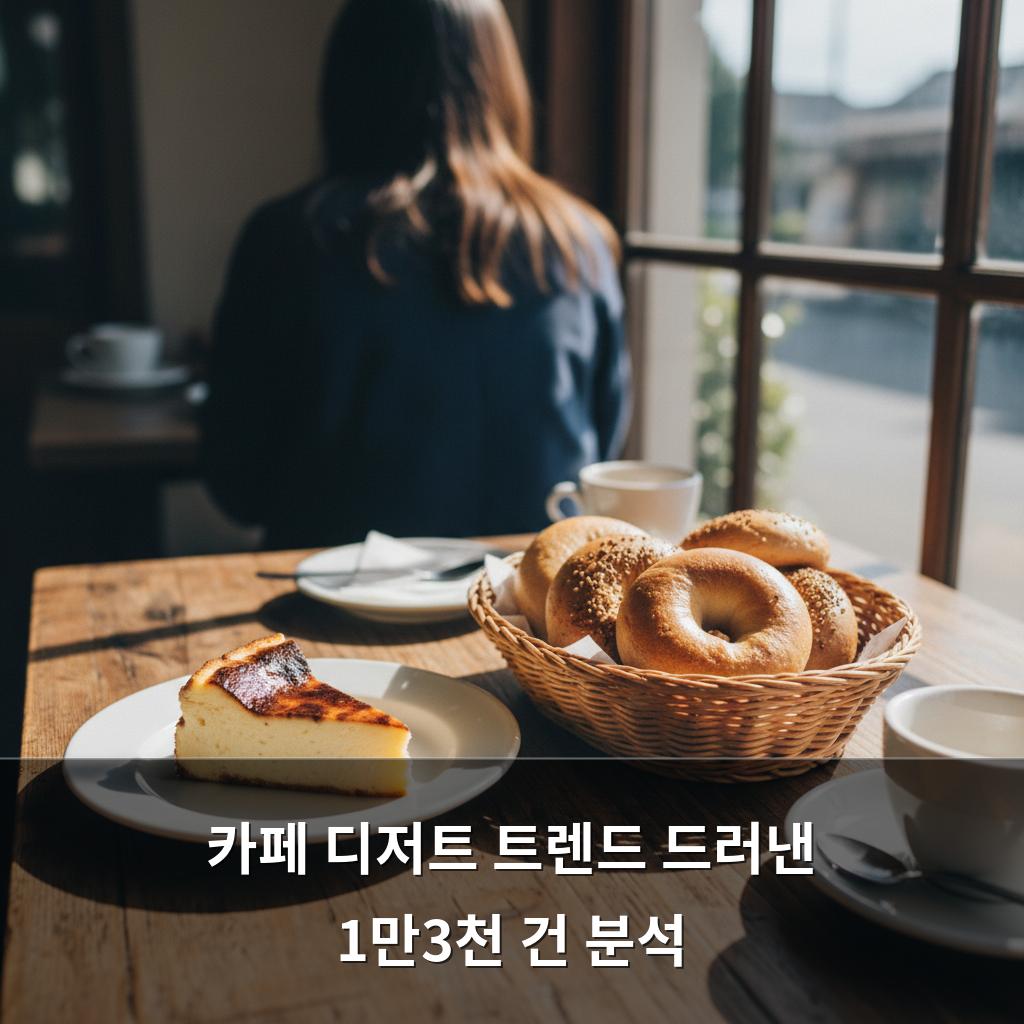 카페 디저트 트렌드 드러낸 1만3천 건 분석